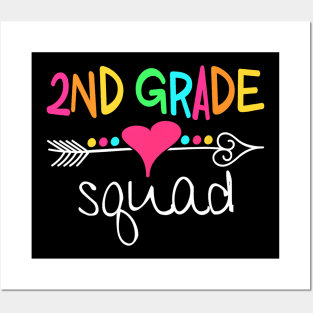 2nd Grade Squad Second Teacher Student Team Back To School Posters and Art